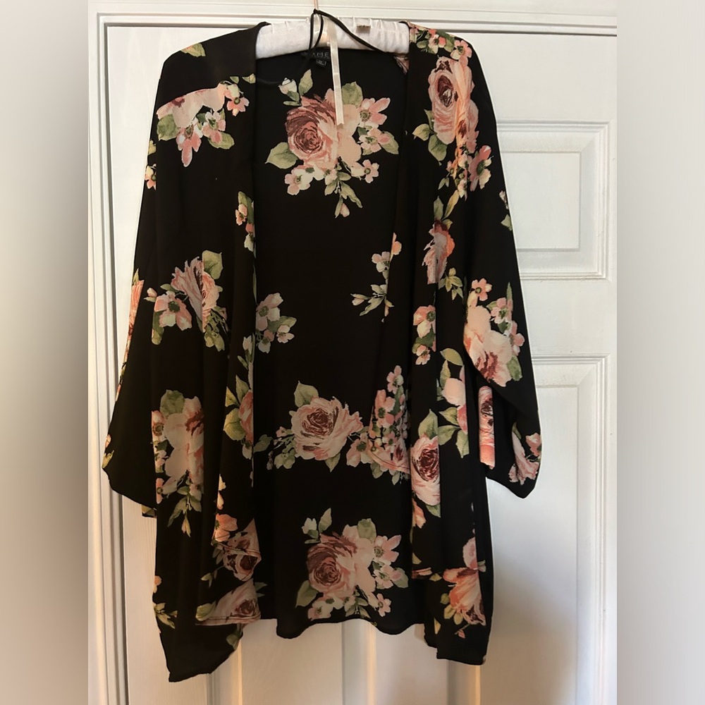 Light floral flowing jacket